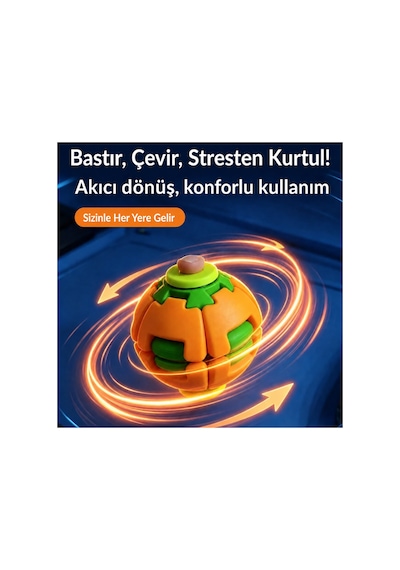 Fırfırik Kinetik Top Duyusal Oyuncak Bas Döndür Stres Topu Spinner Ball Fidget Toy