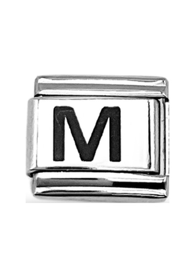 M Harf Charm Çelik Bileklik Aksesuarı Kişiye Özel Harf Modülü Minimal & Şık Diğer