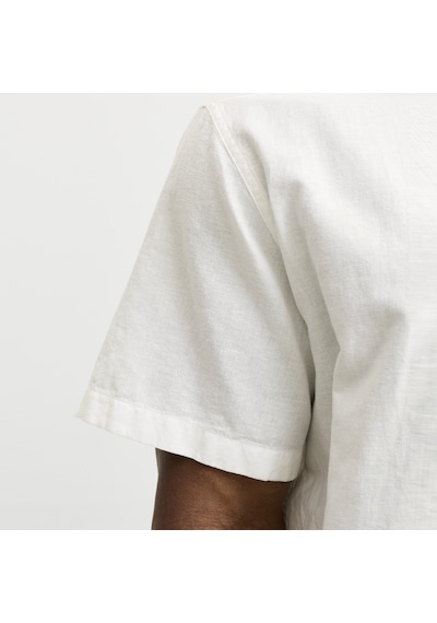 Jack & Jones Büyük Beden Kisa Kollu Gömlek - Breeze - 12294285 Beyaz