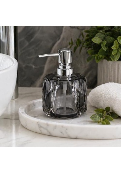 Adet Akrilik Sıvı Sabunluk 210 Ml - 3 Farklı Renkli Kırılmaz Şeffaf Banyo Ve Mutfak Düzenleyici Şık Losyon Ve S Diğer