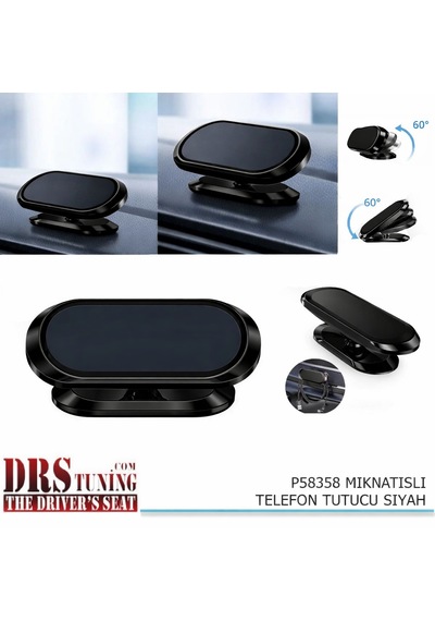 Universal Oto Telefon Tutacağı Mıknatıslı Siyah Çok Renkli