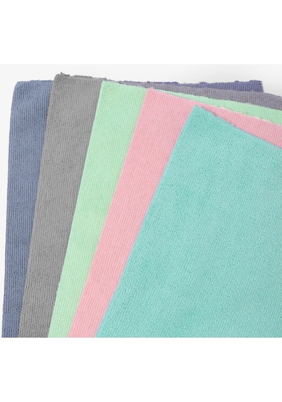 Fb Cup 20'li Rulo Mikro-fb Çok Amaçlı %100 Mikrofiber Temizlik Bezi 25x32 Kopart Kullan Su Yeşili Mavi - Antrasit - Gri