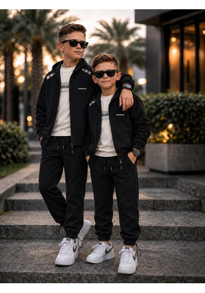 Kokoş Bebe Life Sports 3 Parça Mevsimlik Erkek Çocuk Takım - 7/15 Yaş - 31906 Siyah
