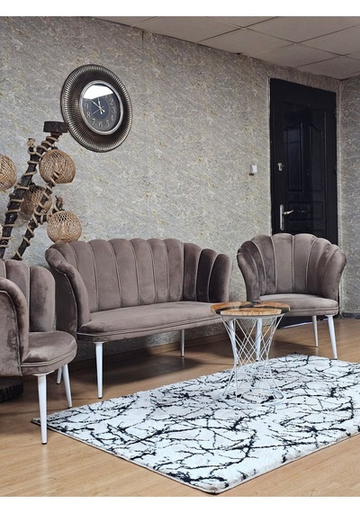 Zafir Papatya Çay Seti Koltuk Takımı Beyaz Boyalı Sivriltme Ayak, Balkon, Salon, Ofis, Cafe Koltuk Takımı Kahverengi Zafir Papatya Çay Seti Koltuk Takımı Beyaz Boyalı Sivriltme Ayak, Balkon, Salon, Ofis, Cafe Koltuk Takımı Kahverengi