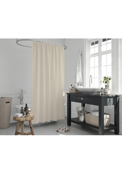 Zethome Jackline Banyo Duş Perdesi 0010 Krem Tek Kanat 240X200 krem