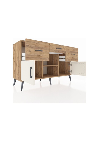 Hyperion Konsol Tek Raflı 3 Çekmeceli 3 Kapaklı 132x44x83 Çam-aytaşı/çam Aytaşı/çam Hyperion Konsol Tek Raflı 3 Çekmeceli 3 Kapaklı 132x44x83 Çam-aytaşı/çam Aytaşı/çam