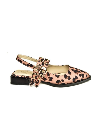 Fox Shoes U518800604 Leopar Kumaş Alçak Topuklu Kadın Ayakkabı Taba - Kahverengi Fox Shoes U518800604 Leopar Kumaş Alçak Topuklu Kadın Ayakkabı Taba - Kahverengi