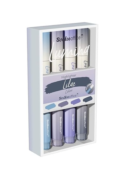 Lumina Fosforlu Kalem Lilac, 4'lü Set, Lilac 103 Ivory