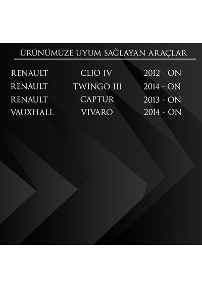 Renault Clio IV, Twingo III,Captur,Opel Vivaro için Airbag Zember