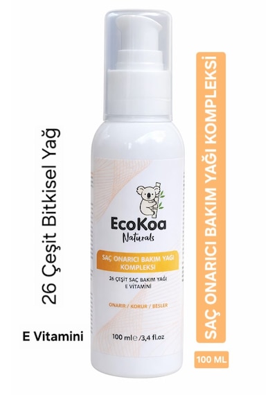 Ecokoa Naturals Saç Ve Saç Derisi Onarım Bakım Yağı 100 Ml