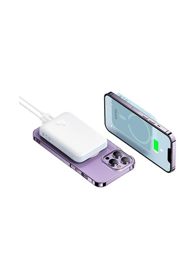 Shaza Sg1501 Magnetic 5000 Mah Kablosuz Wireless Powerbank Gri