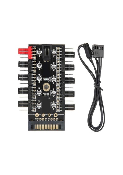 4988 10 Port Fan Power Sata Güç Switch Pwm Çoklayıcı.