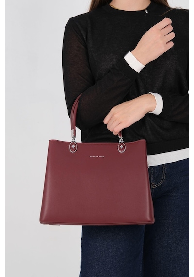 Silver Polo Sp1234 Kadın El Çantası Cilt Bordo-bordo