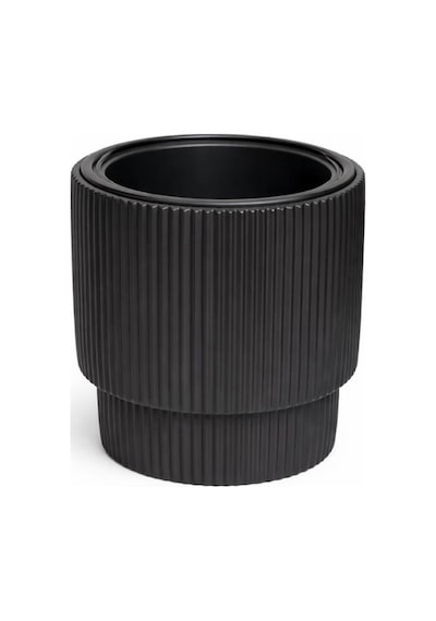Omnipazar So-vgs2 Vega Modern Plastik Saksı Takımı İç Kovalı 20 Litre No:2 Siyah