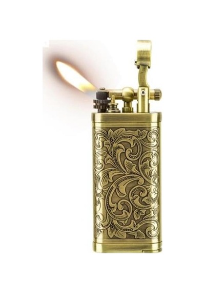 Lubinski Yeni Stil Metal Gold İşleme Pipo Çakmağı Lb-116