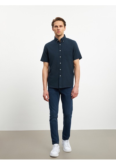 Lcwaıkıkı Classic Lacivert Regular Fit Poplin Erkek Gömlek Lcwaıkıkı Classic Lacivert Regular Fit Poplin Erkek Gömlek