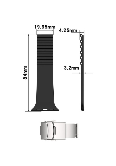 Apple Watch Uyumlu Watch 3 4 5 6 7 8 9 Seseri 38 40 41 Mm Klipsli Kordon Kayış Silikon Mt36