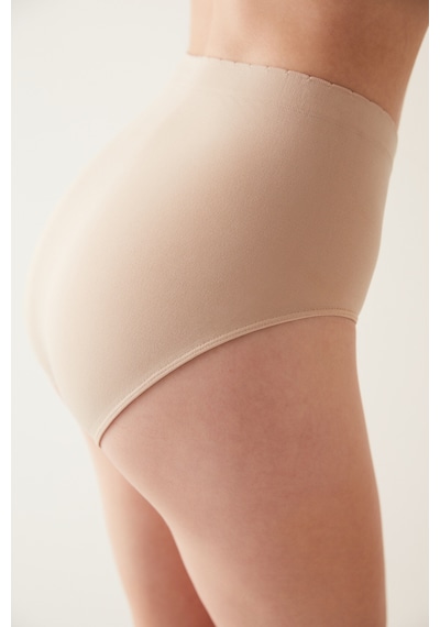 Penti Basic Yüksek Bel Bej Slip Külot