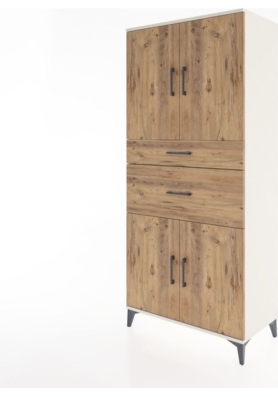 Hyperion Dolap 4 Raflı 2 Çekmeceli 4 Kapaklı 88x44x195 Aytaşı... Aytaşı