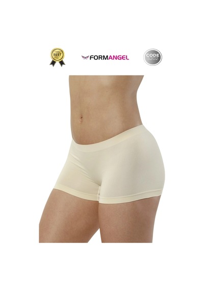 Kadınboxer Toparlayıcı Şekillendirici Seamless Kaymaz Kadın Dikişsiz Boxer İç Çamaşırı - 1 Adet Ten