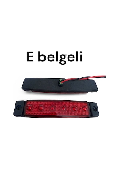 Demmon Parmak Lamba 6 Ledli Sanel Tip E Belgeli Kırmızı