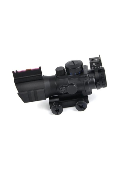 4x32 Kırmızı Işıklı Dürbünü 4x32 Nişangah Çok Renkli