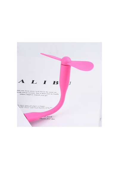Esnek Taşınabilir Mini Usb Vantilatör Fan Serinletici Laptop Powerbank Uyumlu Sessiz Güçlü Pervane Pembe