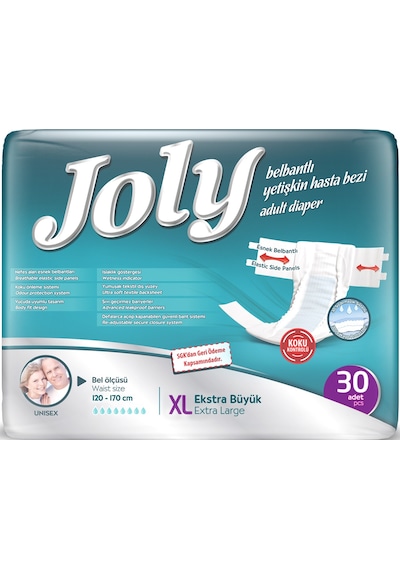 Joly Yetişkin Bezi Bel Bantlı Xl - Ekstra Large 240 Adet