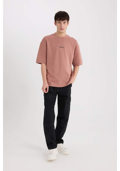 DeFacto Loose Fit Bisiklet Yaka Baskılı Ağır Kumaş Tişört D8462AX25SPBR165 DeFacto Loose Fit Bisiklet Yaka Baskılı Ağır Kumaş Tişört D8462AX25SPBR165