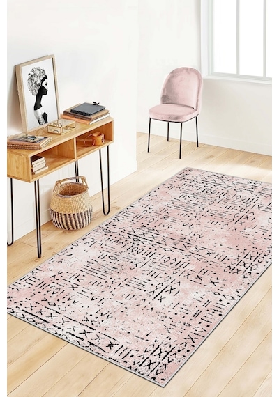West Home Dijital Baskı Yıkanabilir Kaymaz Taban Mutfak Halısı Salon Halısı Ve Yolluk Wh 548 Rose