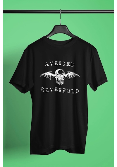 Adrift Ko Buta Avenged Sevenfold Baskılı Unisex Siyah Tişört Tk1236 Siyah