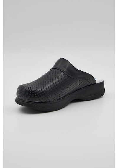 Terz-0050 Quicksteps Professional Kadın Anatomik Ve Comfort Sabo Terlik Siyah