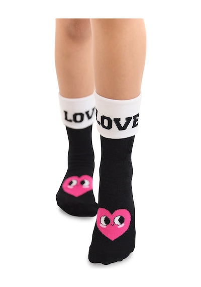 Denokids Mshb&g Love Kız Çocuk 2li Soket Çorap Takım Renkli