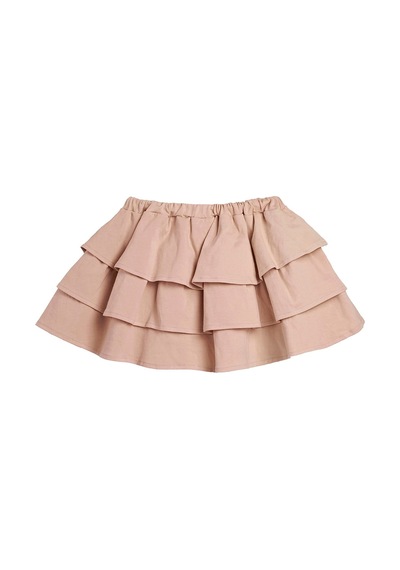 Frill Pembe Kız Çocuk Etek Pembe