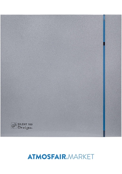 Silent - 100 Cz Silver Design 100'Lük Banyo Wc Fanı