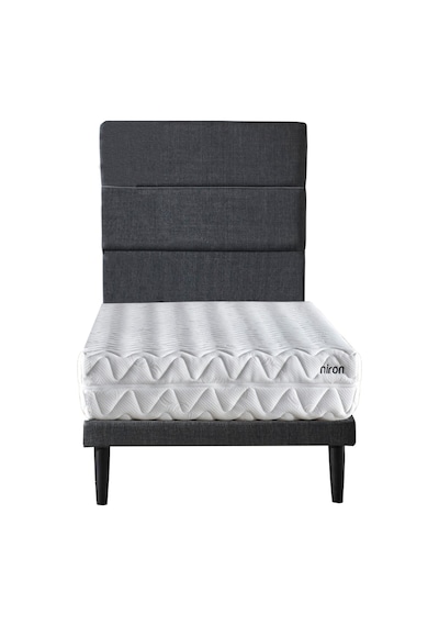 Niron Slim Pocket 90x200 cm Tek Kişilik Yatak Baza Başlık Takımı - Baza, Başlık ve Yatak Seti