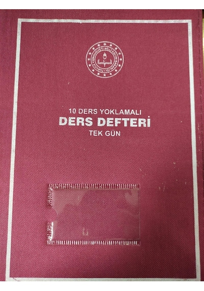 Ders Defteri 10 Derslik Yoklamalı Tek Gün Bez Ciltli - Gülpa