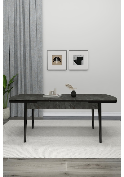 Renlife 4 Kişilik Açılır Mutfak Masa Takımı Yemek Masası Ve Sandalye Seti Metal Ayaklı Aris Antrasit Aris Antraist Renlife 4 Kişilik Açılır Mutfak Masa Takımı Yemek Masası Ve Sandalye Seti Metal Ayaklı Aris Antrasit Aris Antraist