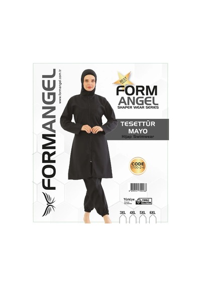Form Angel 1700-2-6 Kadın Desenli Battal Paraşüt Taytlı Fermuarlı Tesettür Mayo 3xl-6xl - Karışık Renk - S-m L-xl 2xl-3x Form Angel 1700-2-6 Kadın Desenli Battal Paraşüt Taytlı Fermuarlı Tesettür Mayo 3xl-6xl - Karışık Renk - S-m L-xl 2xl-3x