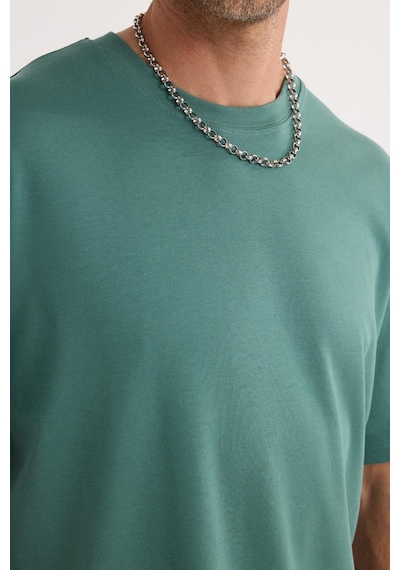 Tudors Unisex Oversize Geniş Kesim %100 Pamuk Yumuşak Dokulu Basic Bisiklet Yaka Yeşil Tişört-35179 Çağla Tudors Unisex Oversize Geniş Kesim %100 Pamuk Yumuşak Dokulu Basic Bisiklet Yaka Yeşil Tişört-35179 Çağla