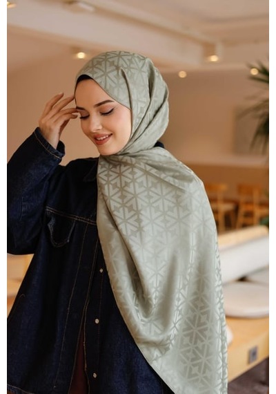 İpeksi Jakar Deluxe Şal Soft Yeşil Çok Renkli