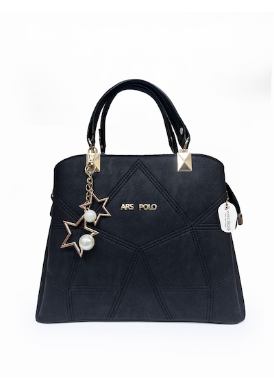 Westbag Kadın Butterfly El Ve Omuz Çantası Kol Çantası Charm Detaylı Siyah