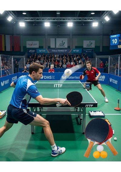 Masa Tenisi Oyun Seti 2 Raket 3 Top Evde Spor Ve Eğlence - Lisinya