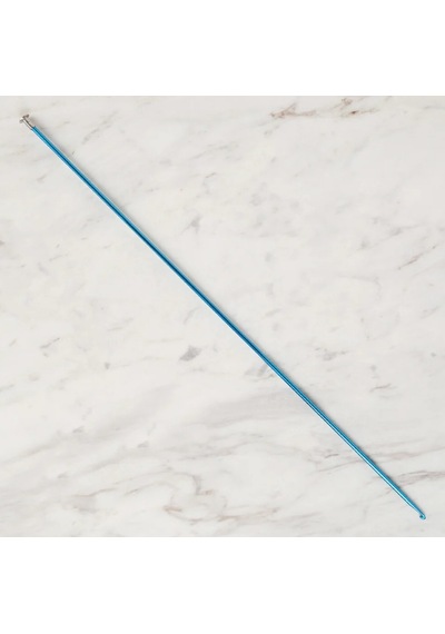 Abarta 3,0mm Renkli Metal Gagalı Örgü Şiş Tunus Tığ 25cm- Mavi 1 Adet