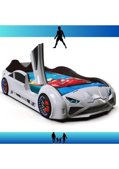 Lamborgini Kapılı Arabalı Karyola Beyaz Diğer Lamborgini Kapılı Arabalı Karyola Beyaz Diğer