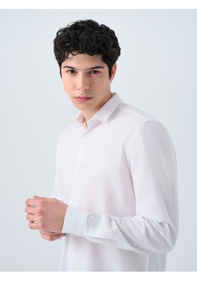 LOFT Regular Fit Erkek Gömlek U.kol Lf2038506 Q1.v1 Beyaz