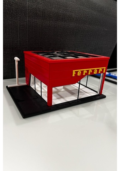 Ferrari Showroom Tasarımlı Dekoratif Diorama 1:64