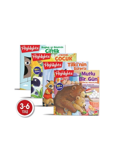 Sticker Bulmacalı Hikayeler 4'Lü  Set