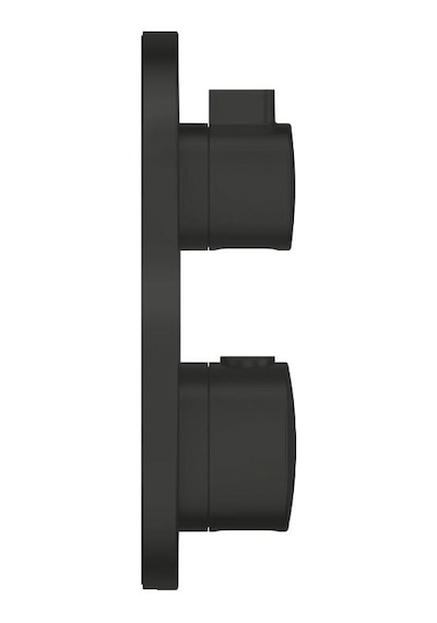 Grohe Grohtherm Termostatik Banyo/Duş Bataryası 2 Çıkışlı Divertörlü - 1022082430 Siyah