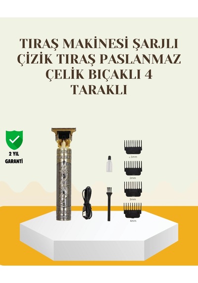 Şarjlı Titanyum Bıçaklı Saç Ve Sakal Kesme Makinesi Krgltgsvıgkqrgu3ok8